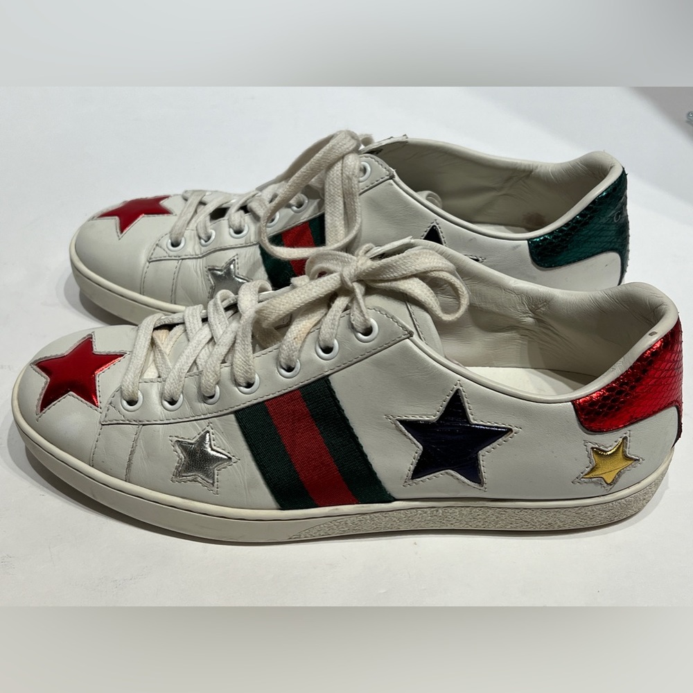 Gucci Ace Leather Star Sneakers 
38 - Picture 6 of 11